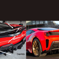 Carbon Fibre Rear Bumper with Carbon Spoiler