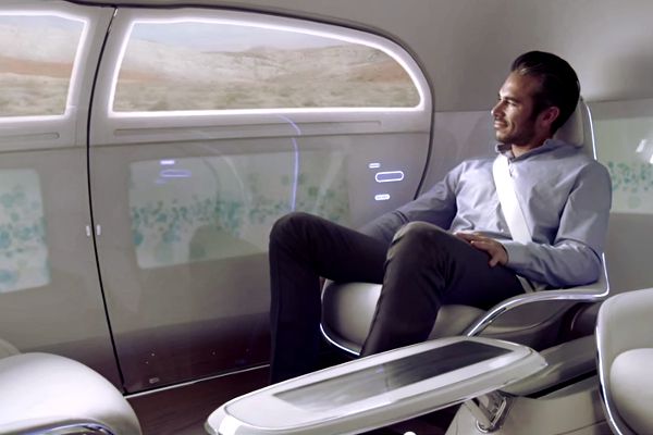 The F 015 interior