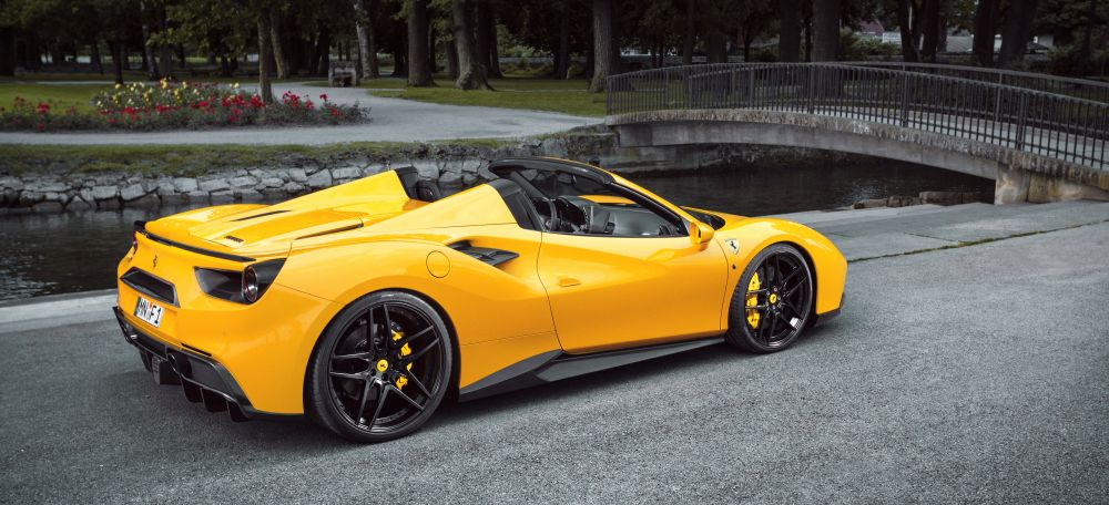 The beautiful Ferrari 488 Spider by Novitec Rosso