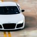 White Audi R8 V10 on a car park