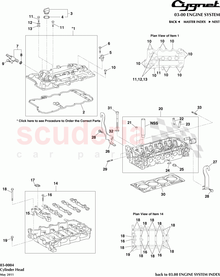 Cylinder Head of Aston Martin Aston Martin Cygnet