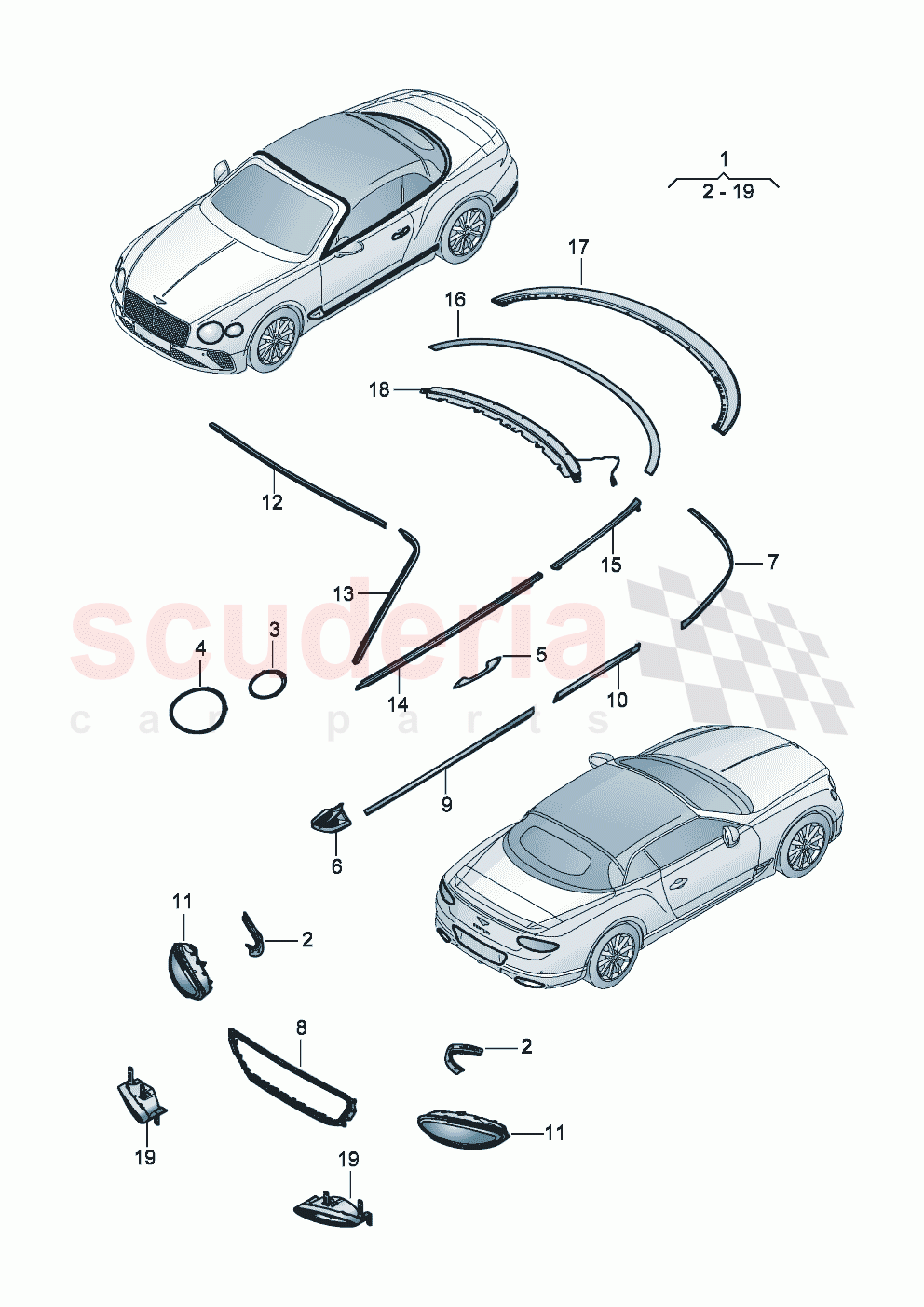 Genuine accessories Styling Package 'Blackline' (71010) parts for
