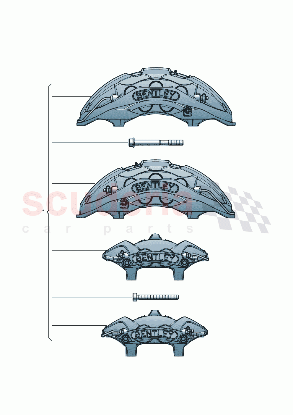 Genuine accessories Brakes of Bentley Bentley New Continental Convertible (2019-2024)