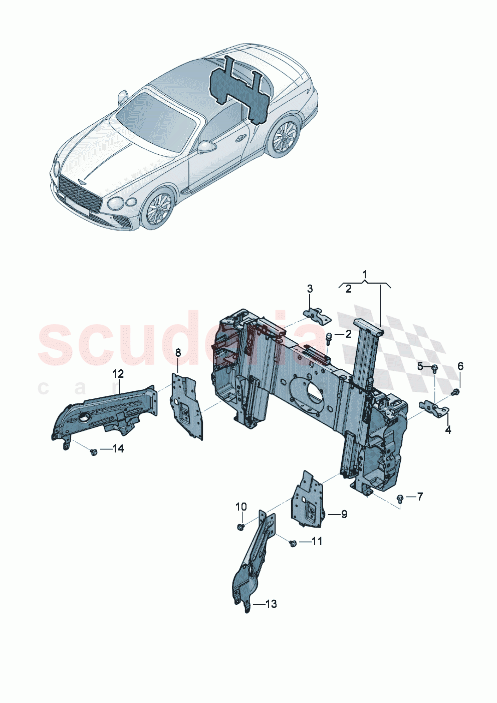 Roll-over protection system of Bentley Bentley New Continental Convertible (2019-2024)