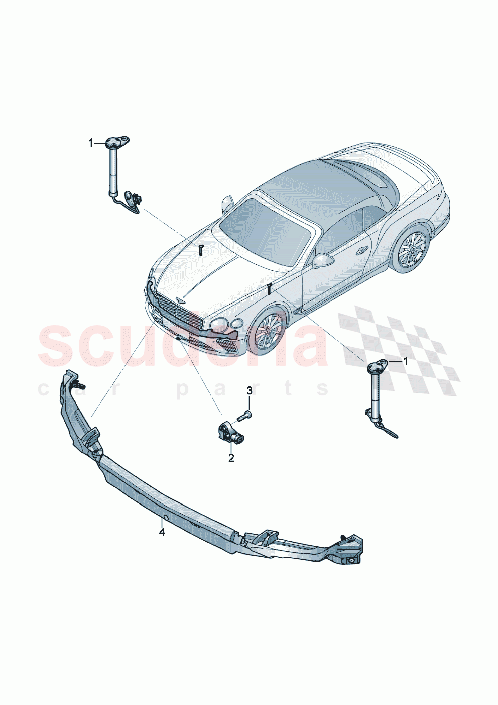 Pedestrian protection of Bentley Bentley New Continental Convertible (2019-2024)
