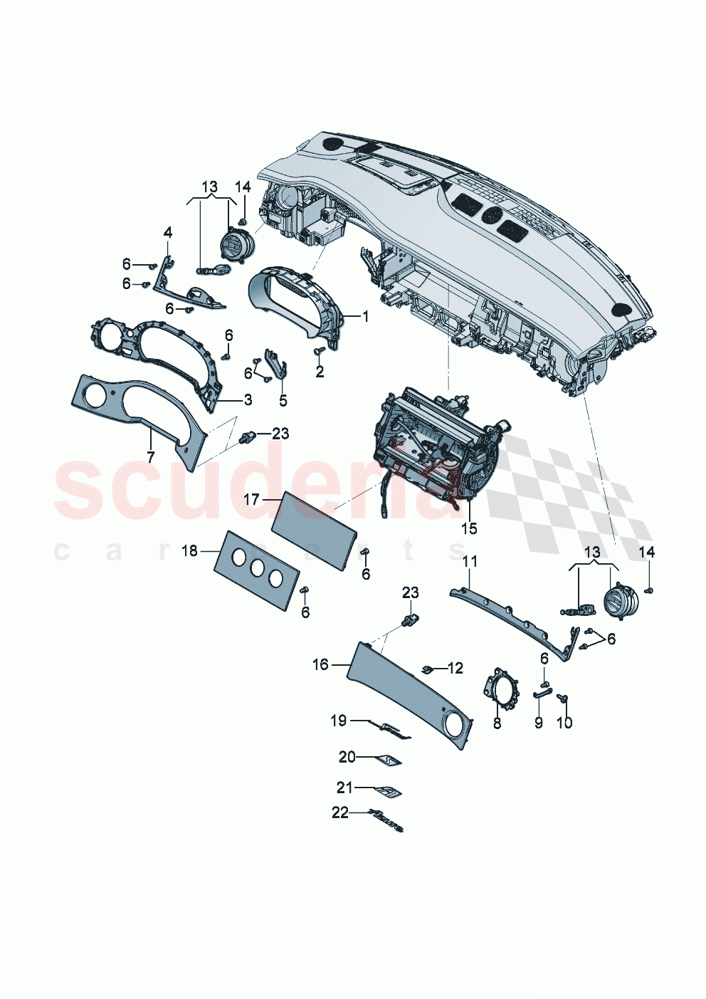 cover and trim for dashboard D - MJ 2023>> of Bentley Bentley New Continental Convertible (2019-2024)