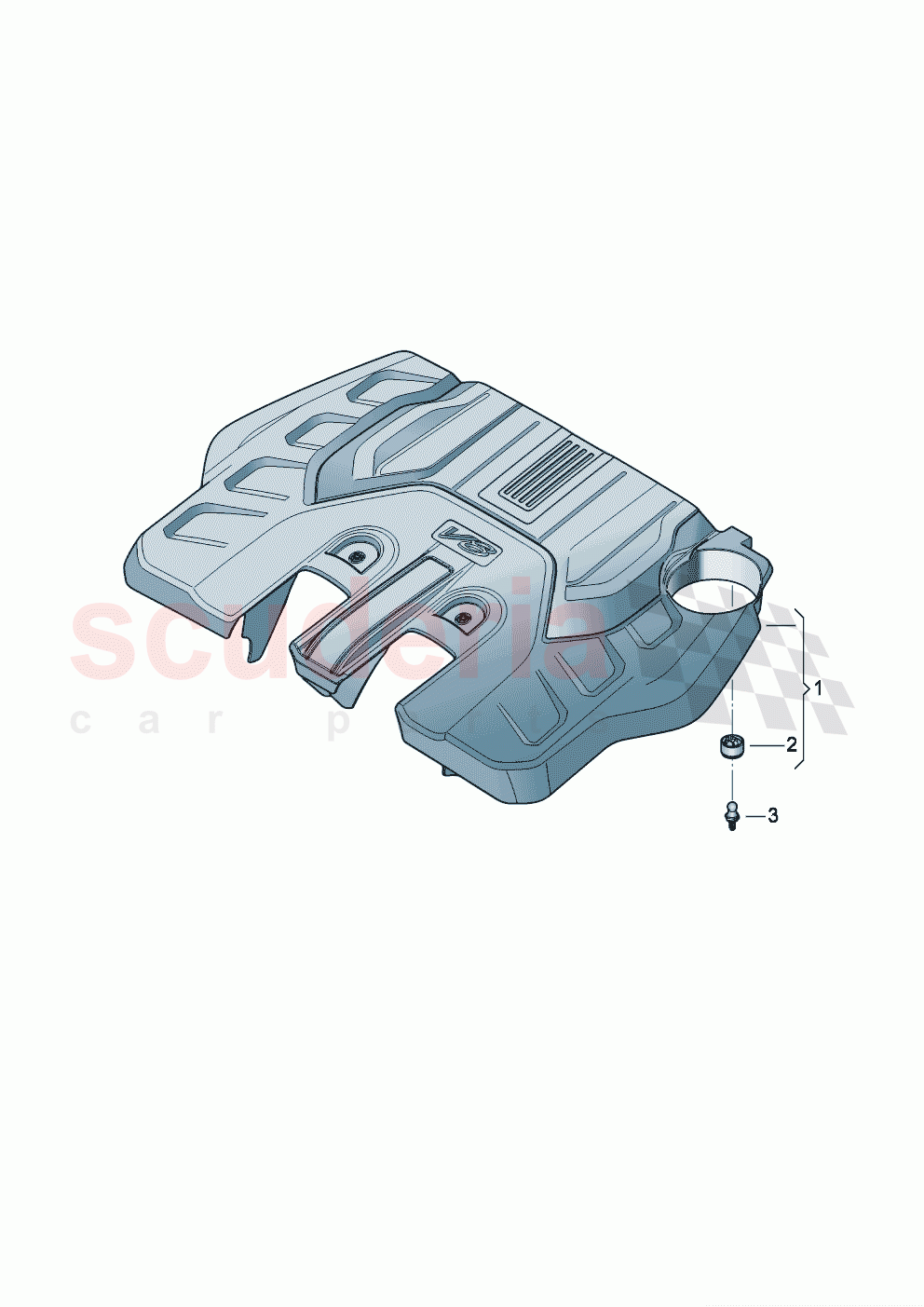 Engine cover of Bentley Bentley New Continental Convertible (2019-2024)