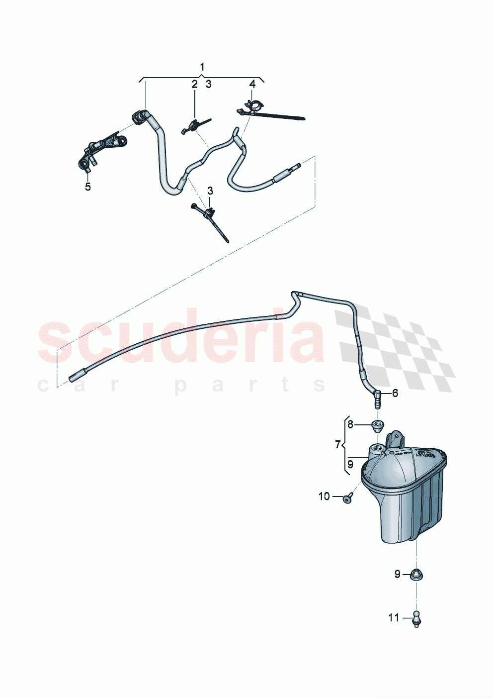 vacuum system Engine bay F >> 3S-M-085 537 F >> ZG-M-085 537 of Bentley Bentley New Continental Convertible (2019-2024)