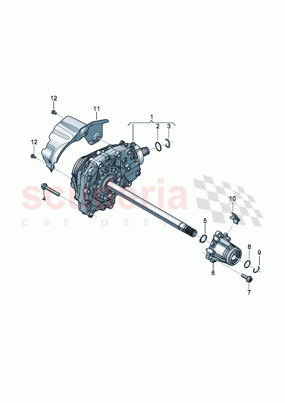 Front axle differential of Bentley Bentley New Continental Convertible (2019-2024)
