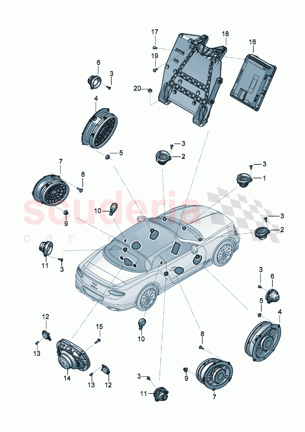 Sound package of Bentley Bentley New Continental Convertible (2019-2024)