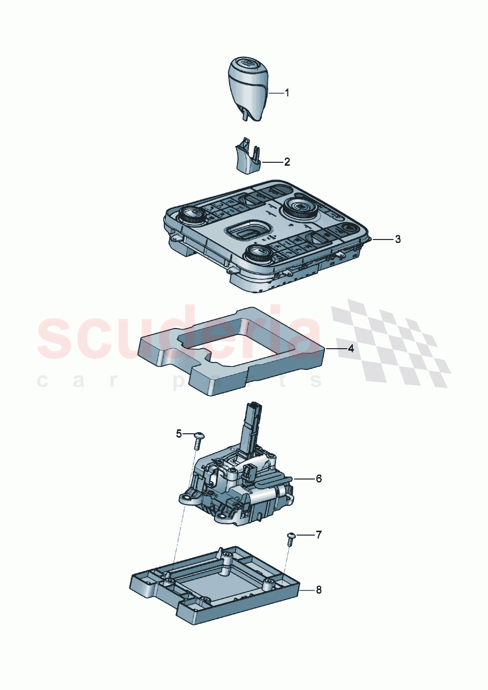 Selector mechanism of Bentley Bentley New Continental Convertible (2019-2024)