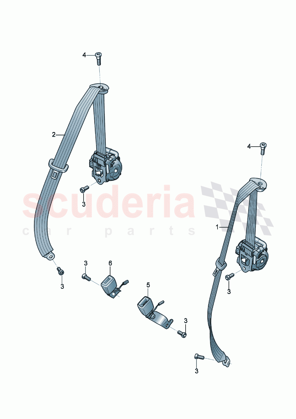 Seat belts of Bentley Bentley New Continental Convertible (2019-2024)