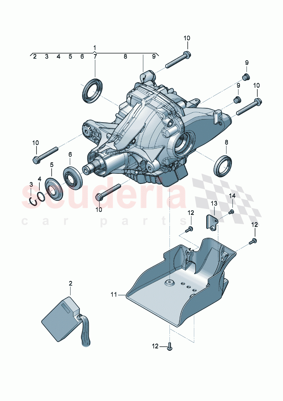 rear axle differential of Bentley Bentley New Continental Convertible (2019-2024)
