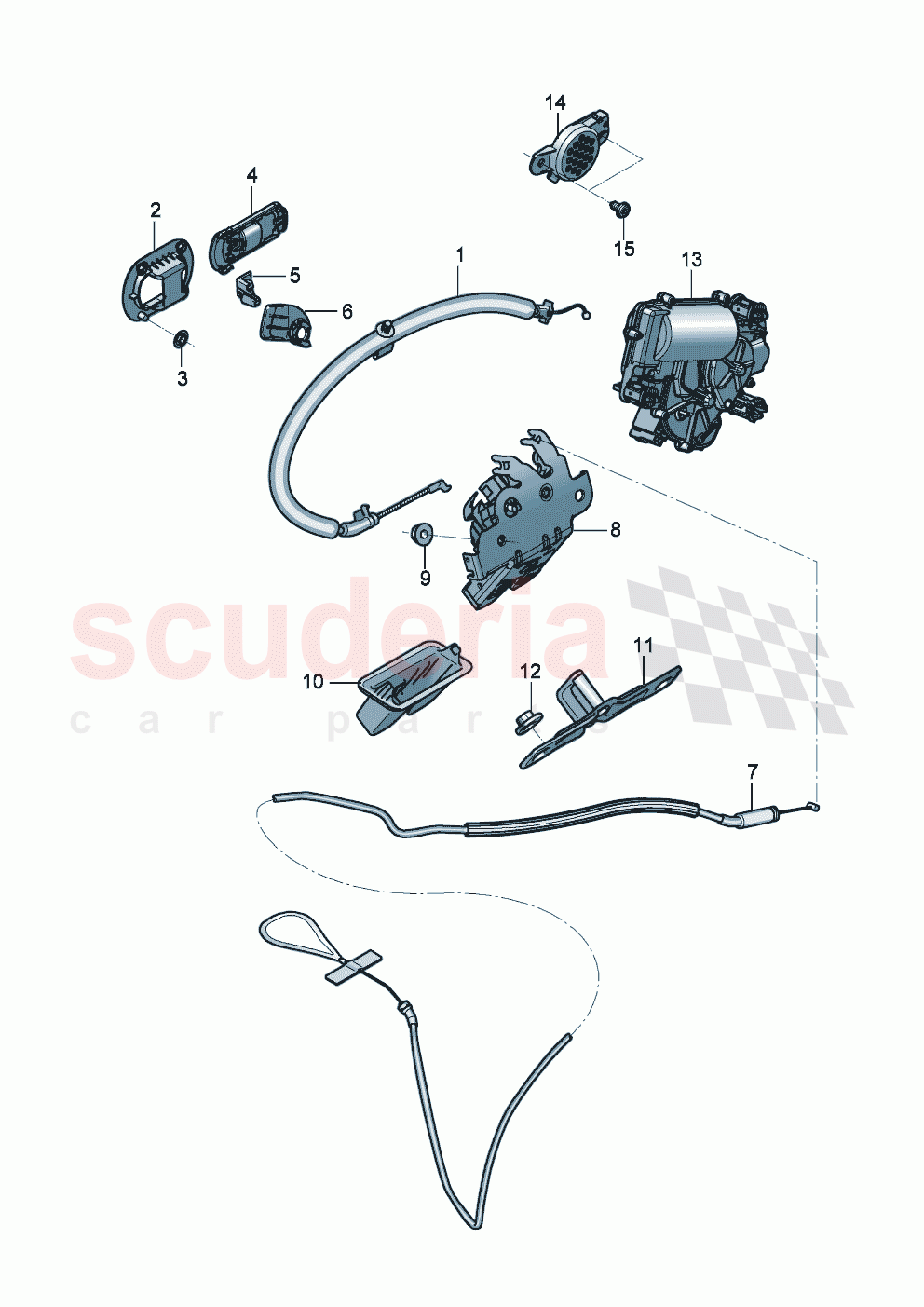 Lid lock of Bentley Bentley New Continental Convertible (2019-2024)