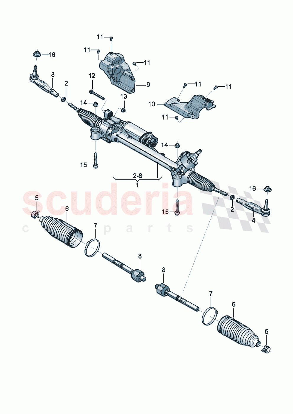 Steering gear of Bentley Bentley New Continental Convertible (2019-2024)