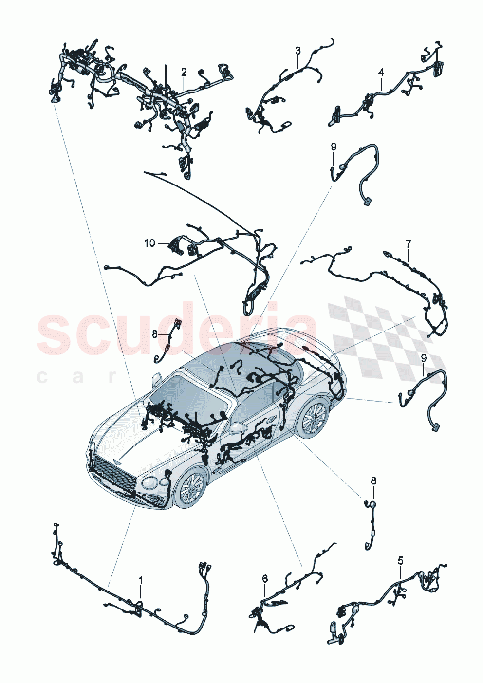 Additional wiring sets of Bentley Bentley New Continental Convertible (2019-2024)