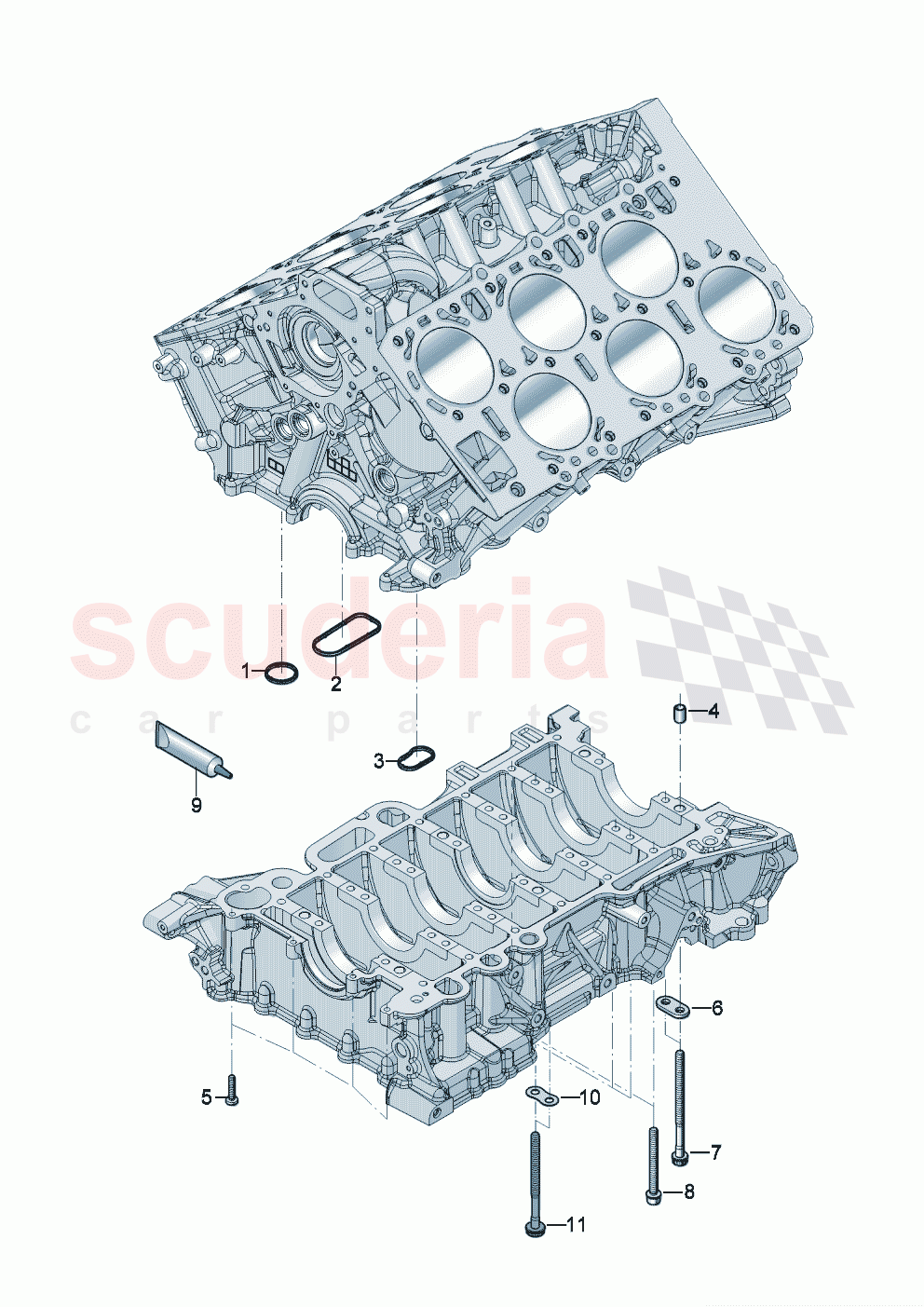 Crankcase housing Repair part of Bentley Bentley New Continental GT (2019-2024)