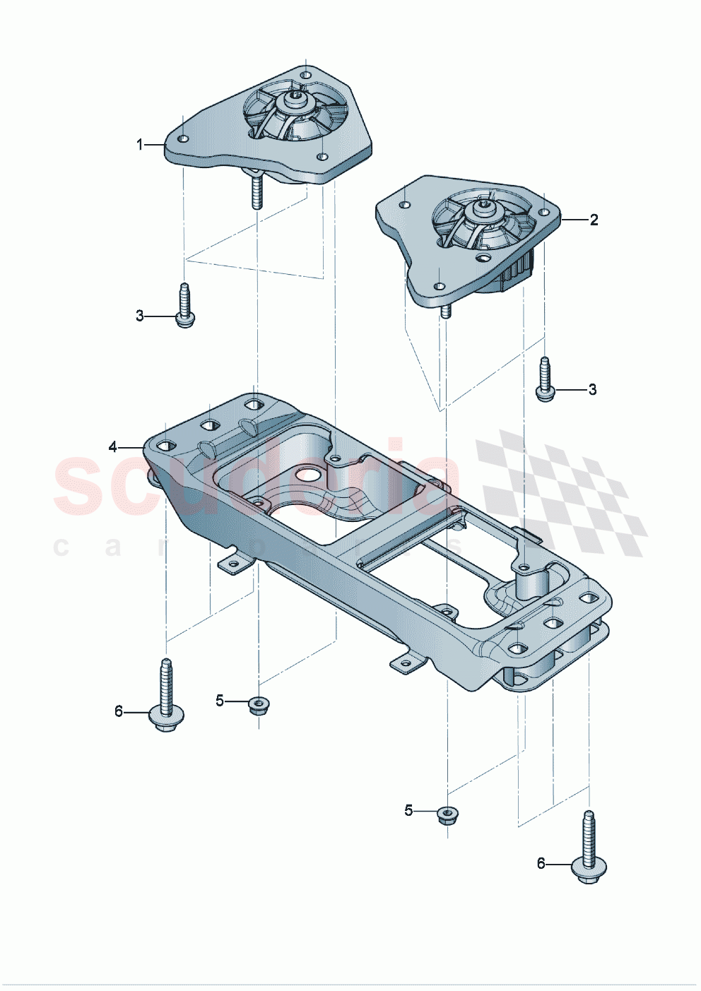 gearbox mounting mounting bracket for gearbox of Bentley Bentley New Continental GT (2019-2024)