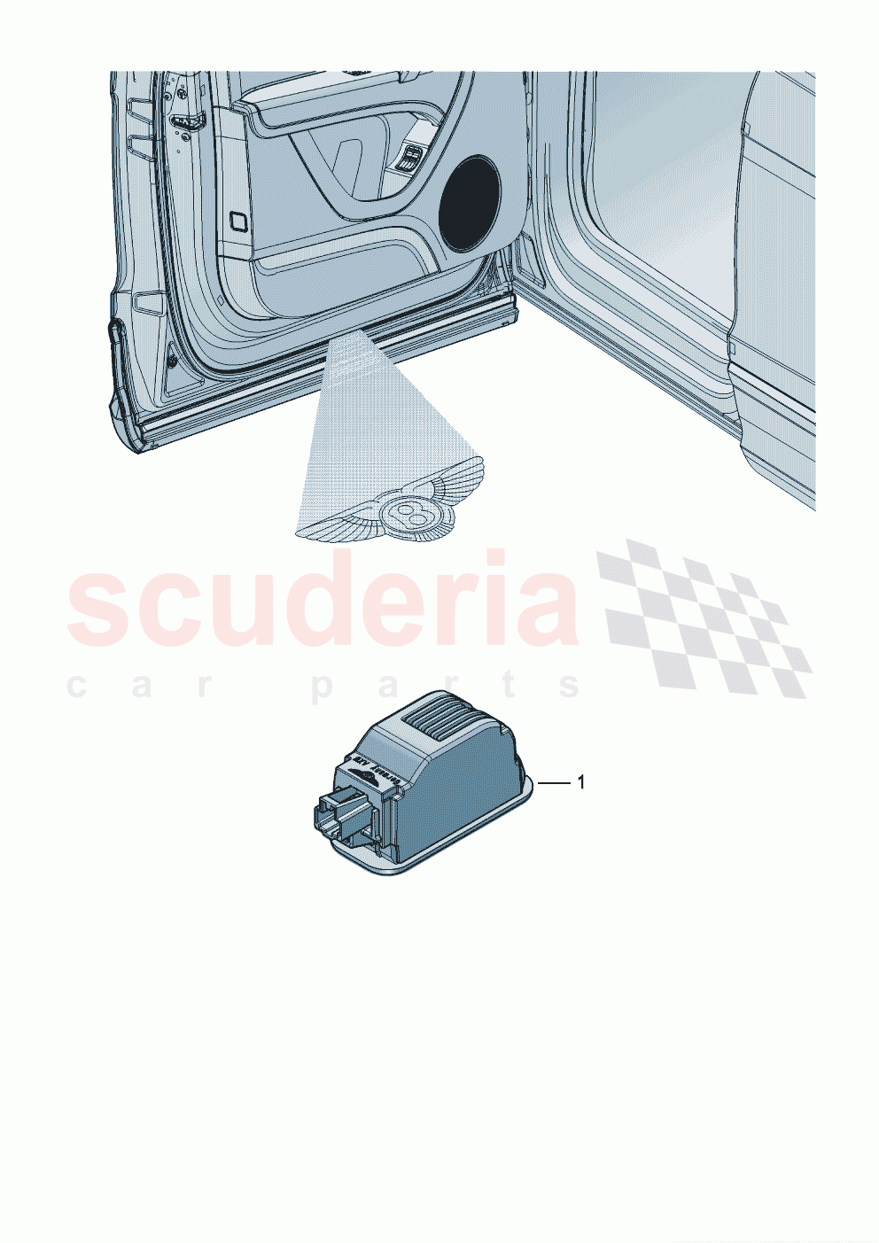 Genuine accessories Entry lighting of Bentley Bentley New Flying Spur (2020-2024)