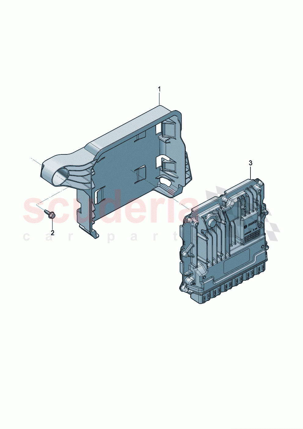 Control unit for petrol engine Retainer for control unit of Bentley Bentley New Flying Spur (2020-2024)