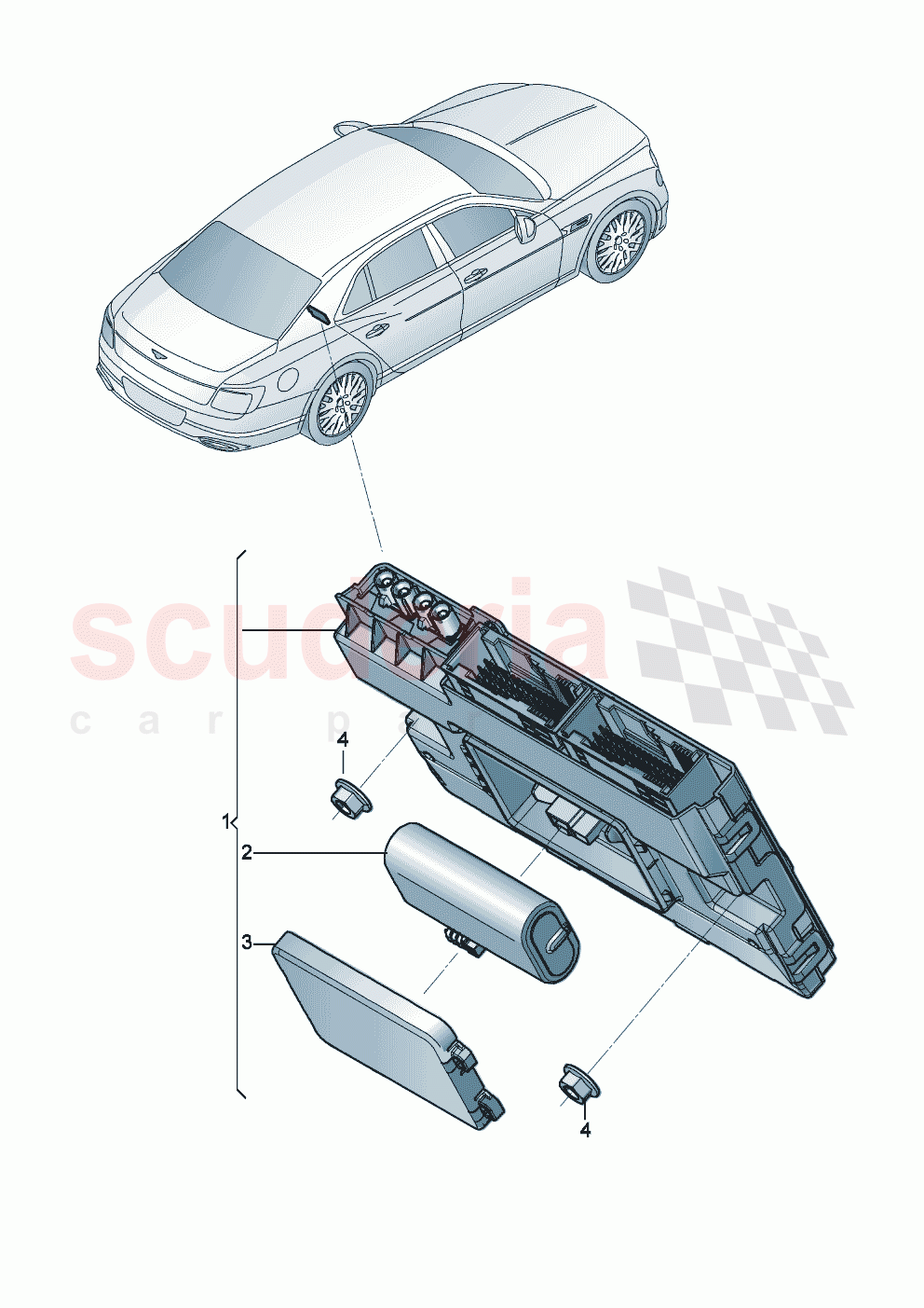 Diagnosis interface for data bus (Gateway) of Bentley Bentley New Flying Spur (2020-2024)