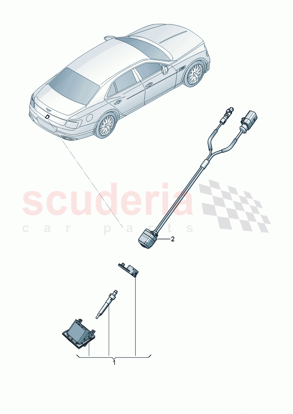 Reversing camera of Bentley Bentley New Flying Spur (2020-2024)
