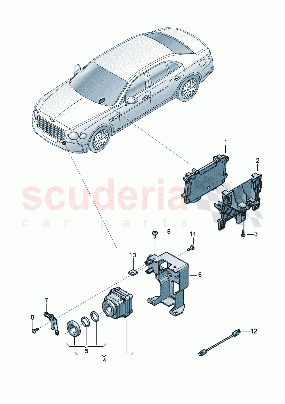 Camera for night-vision system of Bentley Bentley New Flying Spur (2020-2024)