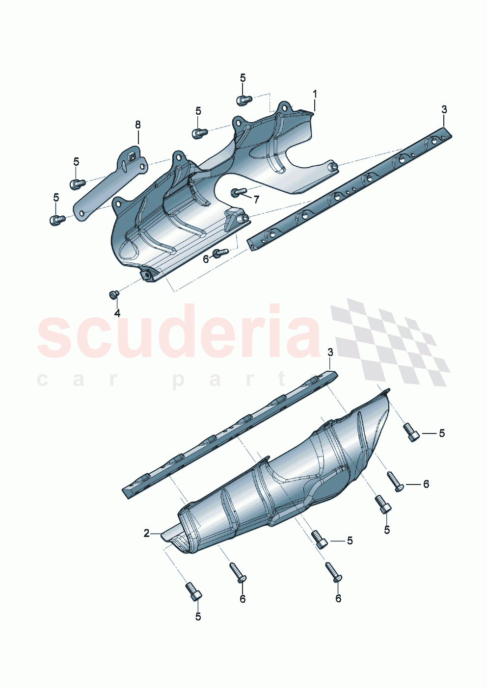 Heat shield (For turbocharger) of Bentley Bentley New Flying Spur (2020-2024)