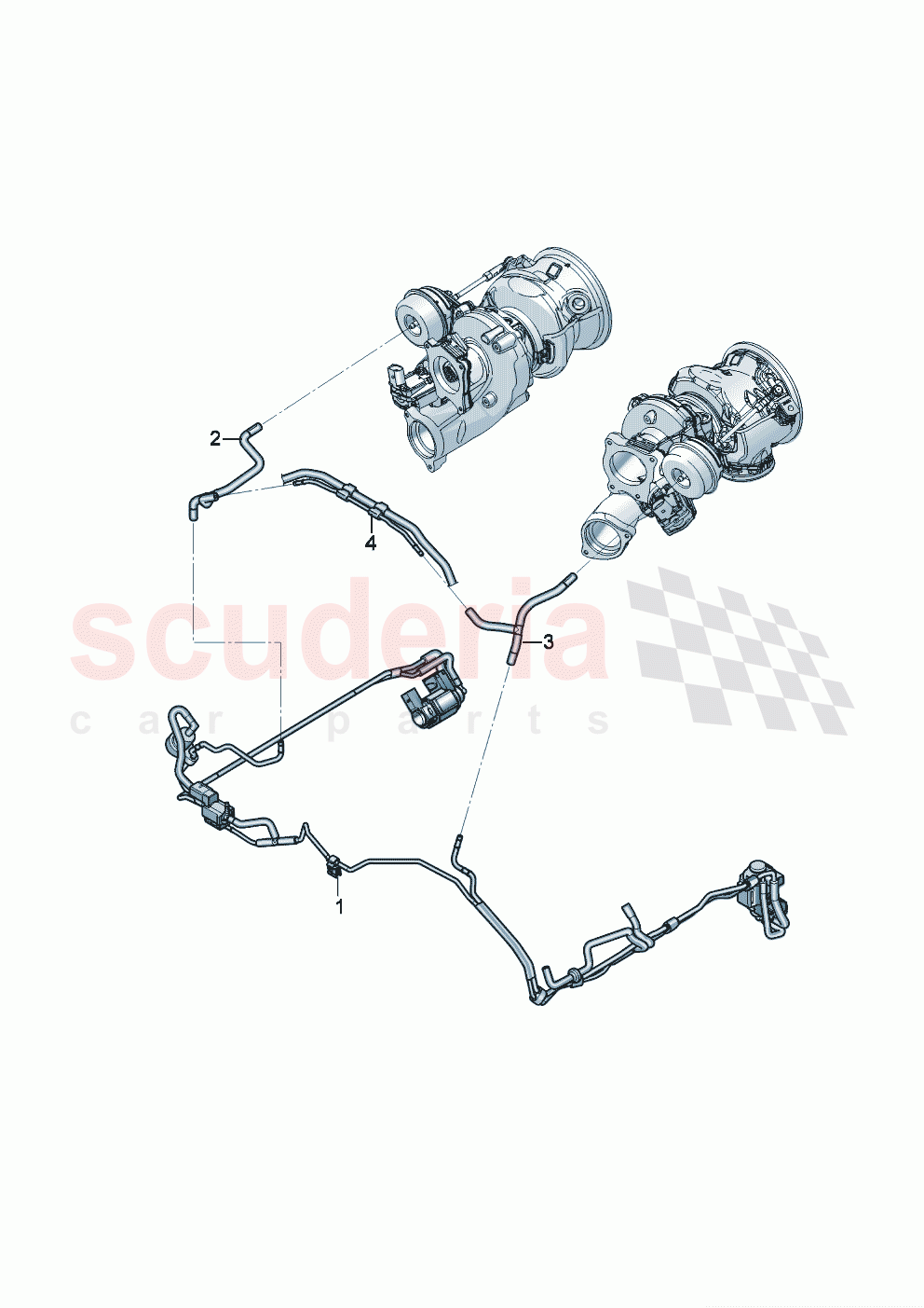 vacuum hoses (For turbocharger) of Bentley Bentley New Flying Spur (2020-2024)