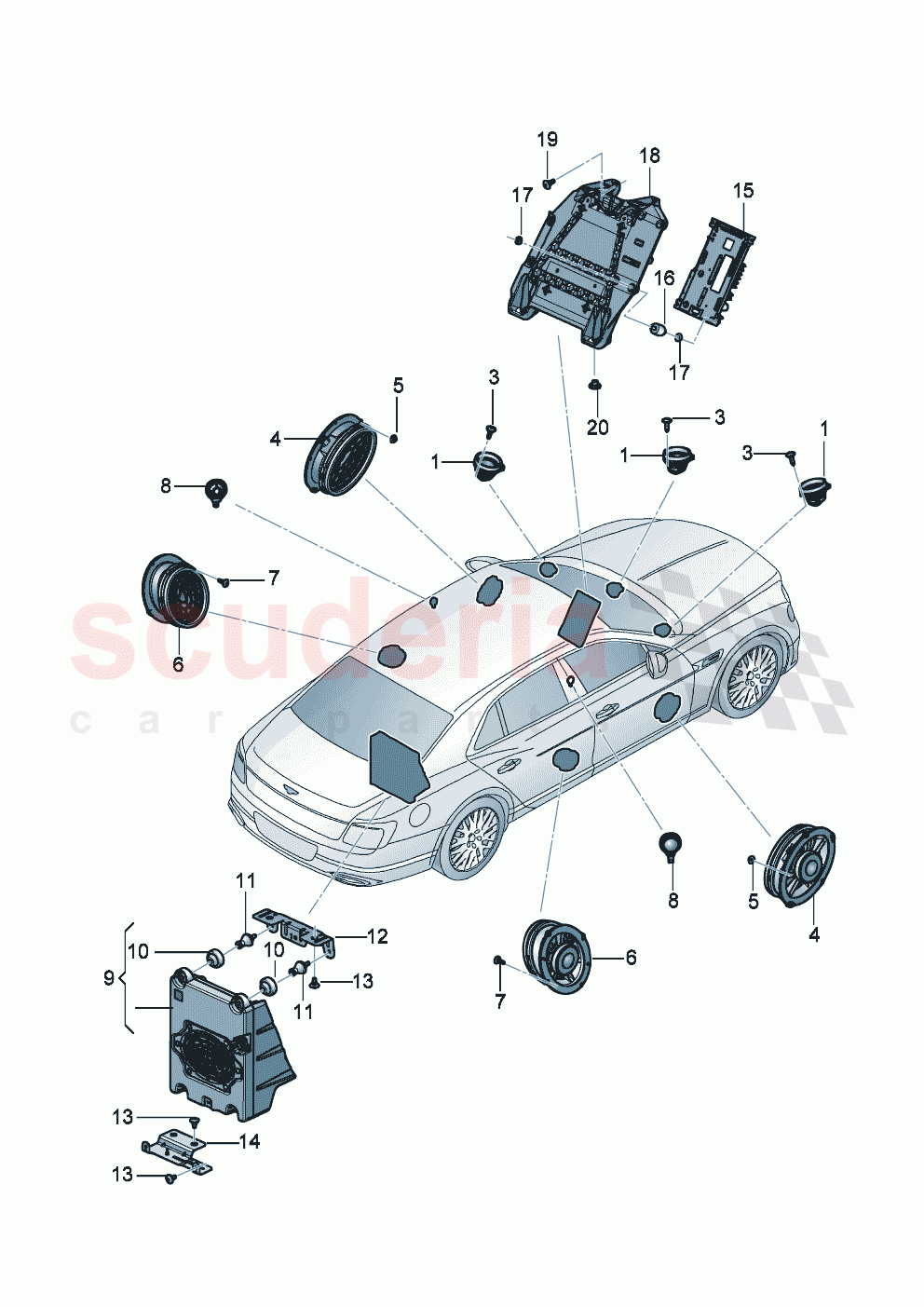 Sound package of Bentley Bentley New Flying Spur (2020-2024)