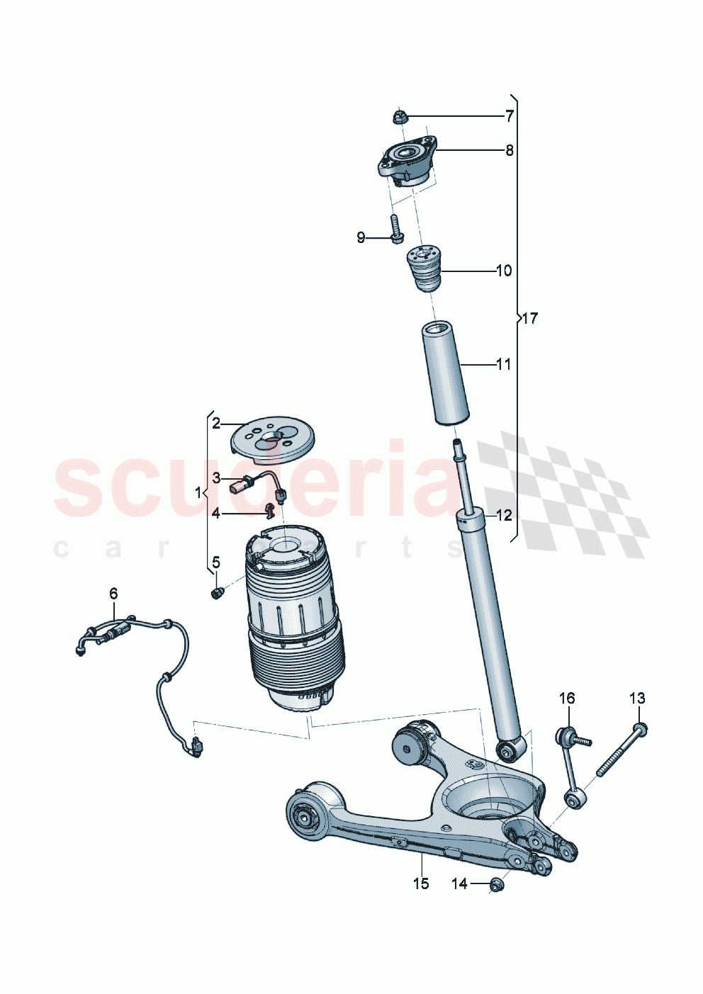 air spring Shock absorber of Bentley Bentley New Flying Spur (2020-2024)