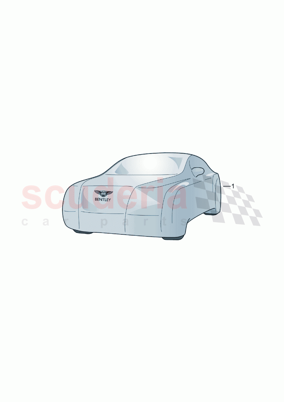 Genuine accessories Car cover of Bentley Bentley New Continental Convertible (2025-2026)