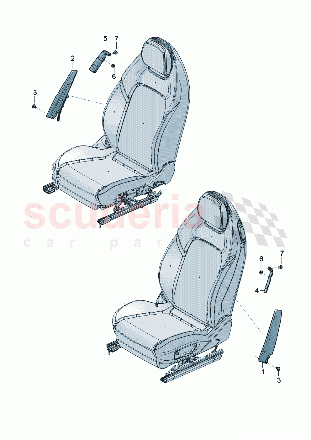 Side airbag unit of Bentley Bentley New Continental Convertible (2025-2026)