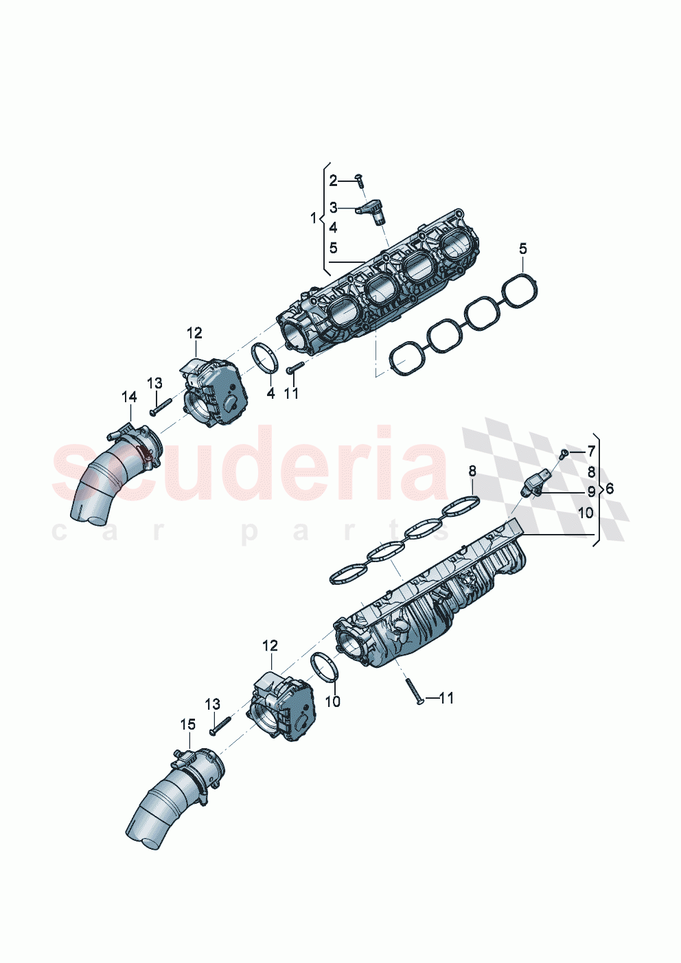 Intake manifold Throttle valve of Bentley Bentley New Continental Convertible (2025-2026)
