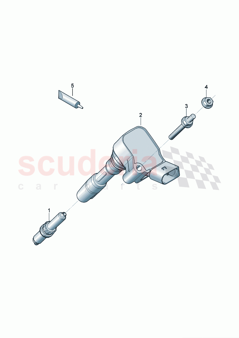 ignition coil with spark plug connector Spark plug of Bentley Bentley New Continental Convertible (2025-2026)