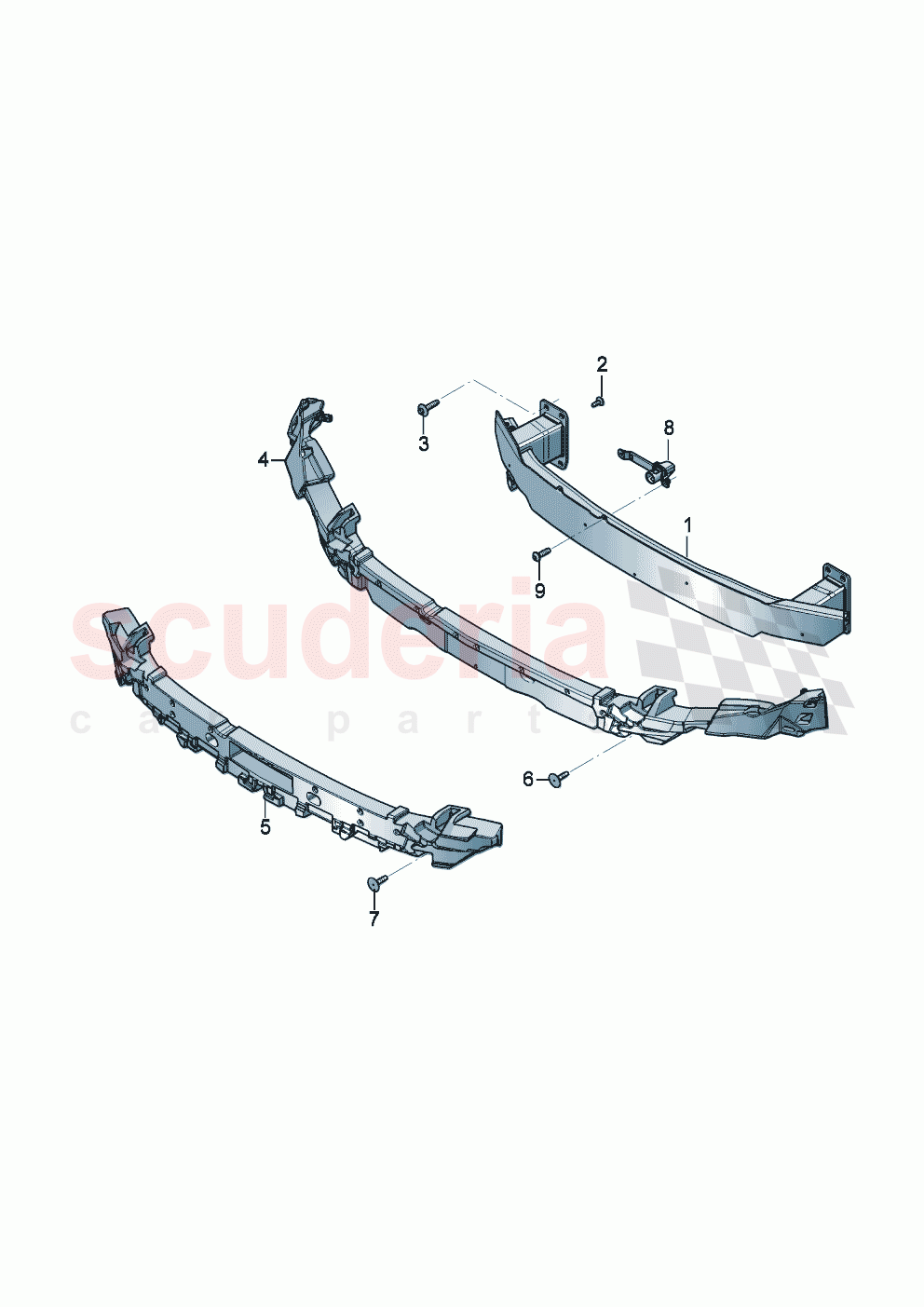 Bumper carrier of Bentley Bentley New Continental Convertible (2025-2026)