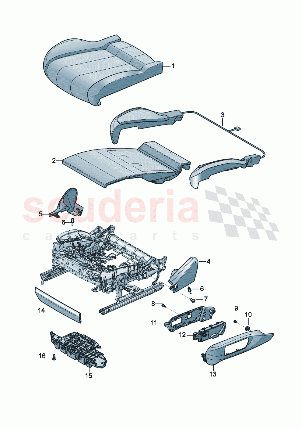 Seat cushion of Bentley Bentley New Continental Convertible (2025-2026)