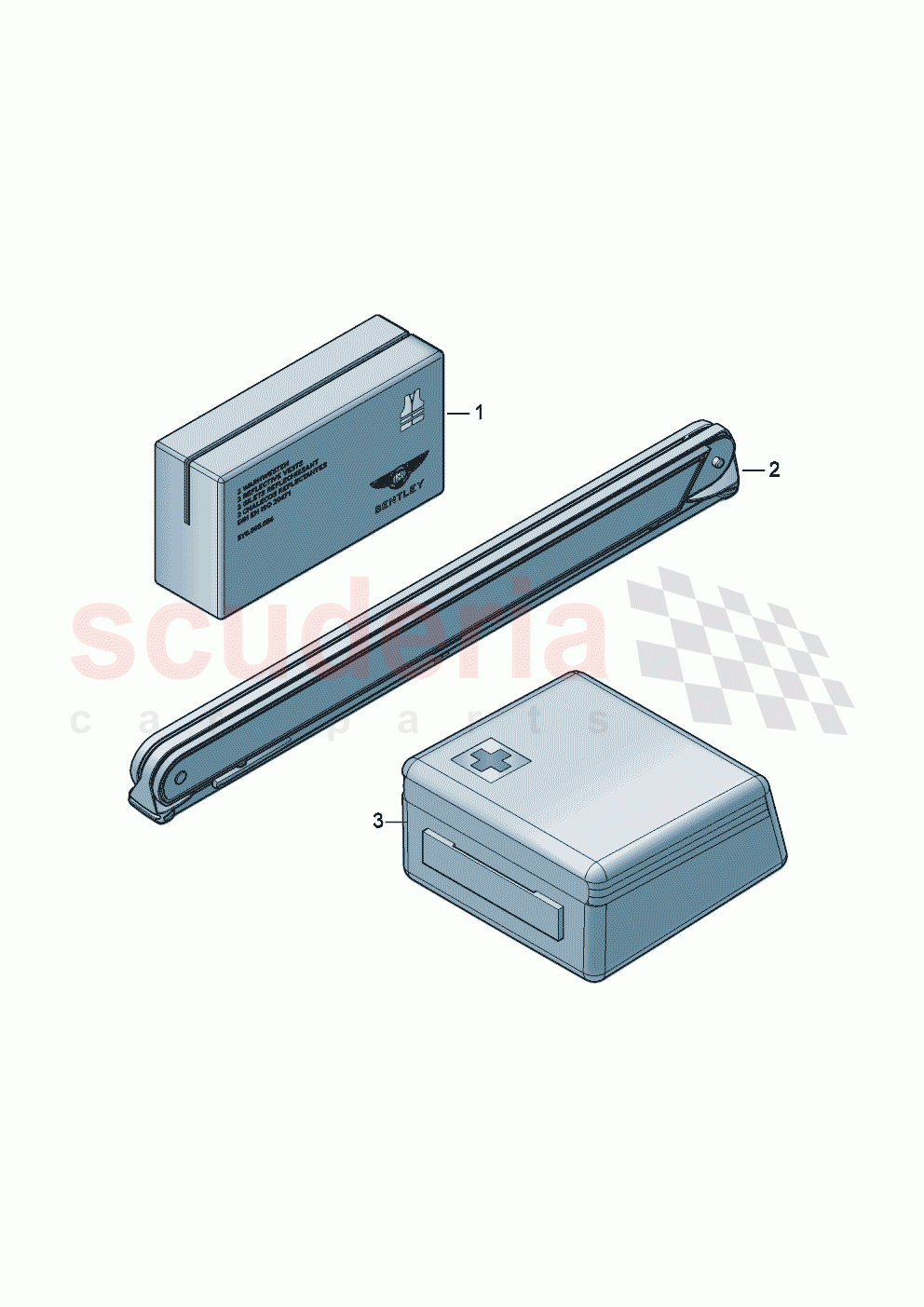 Warning triangle and first aid kit of Bentley Bentley New Continental Convertible (2025-2026)