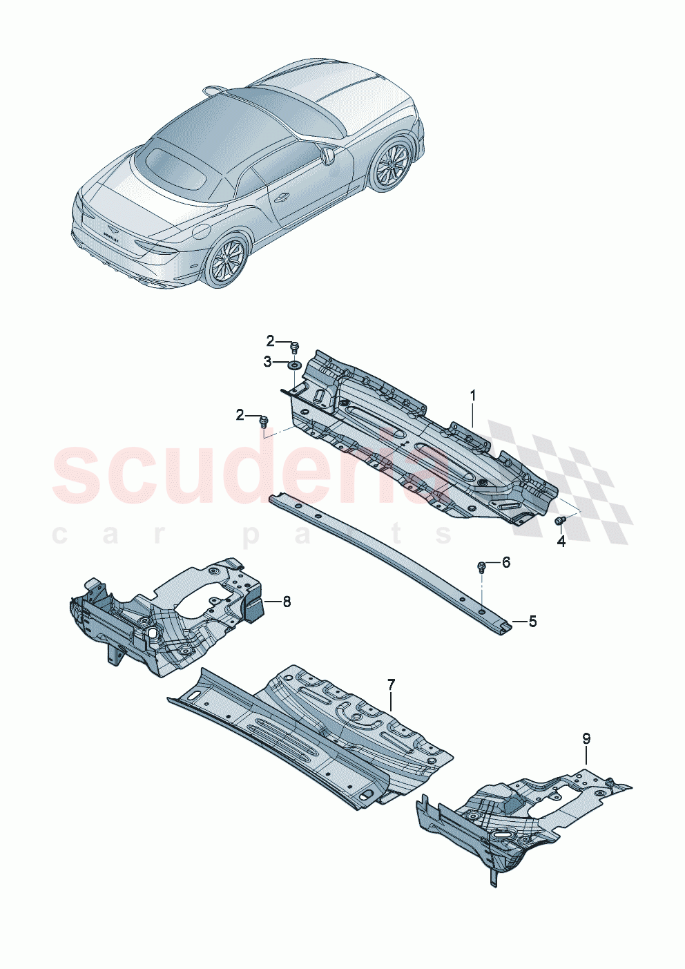 convertible top stowage box of Bentley Bentley New Continental Convertible (2025-2026)