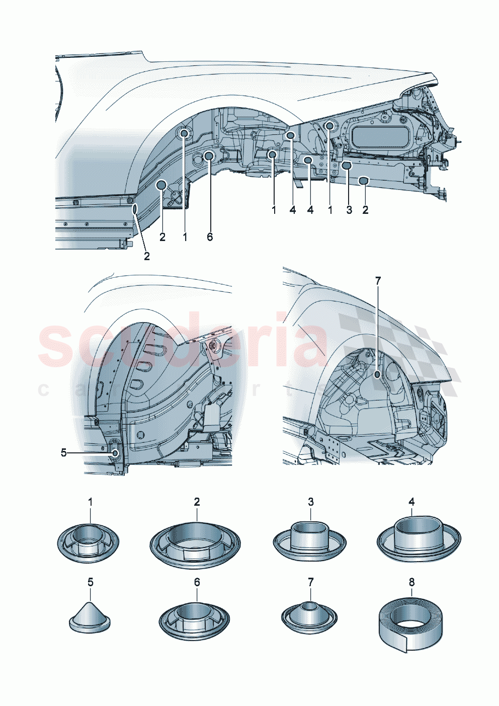 Bungs Rear body of Bentley Bentley New Continental Convertible (2025-2026)