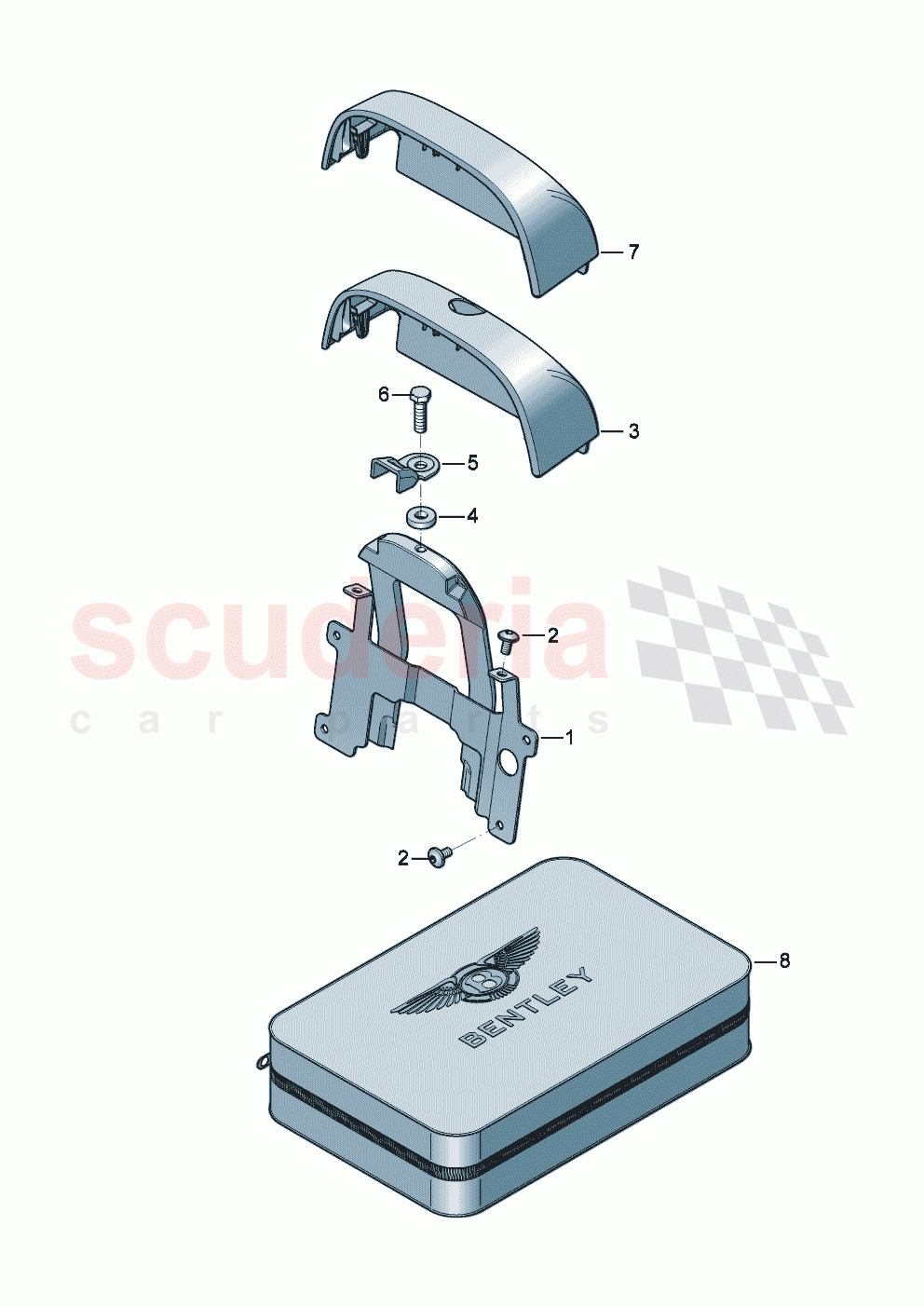 Back seat ISOFIX bracket of Bentley Bentley New Continental Convertible (2025-2026)