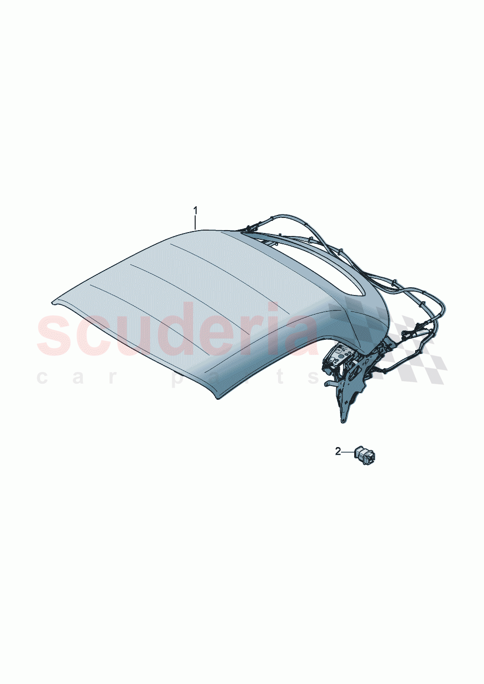 Fold-down convertible roof Assembly of Bentley Bentley New Continental Convertible (2025-2026)