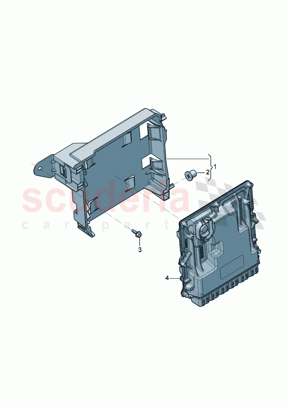 Control unit for petrol engine Retainer for control unit of Bentley Bentley New Continental GT (2025-2026)