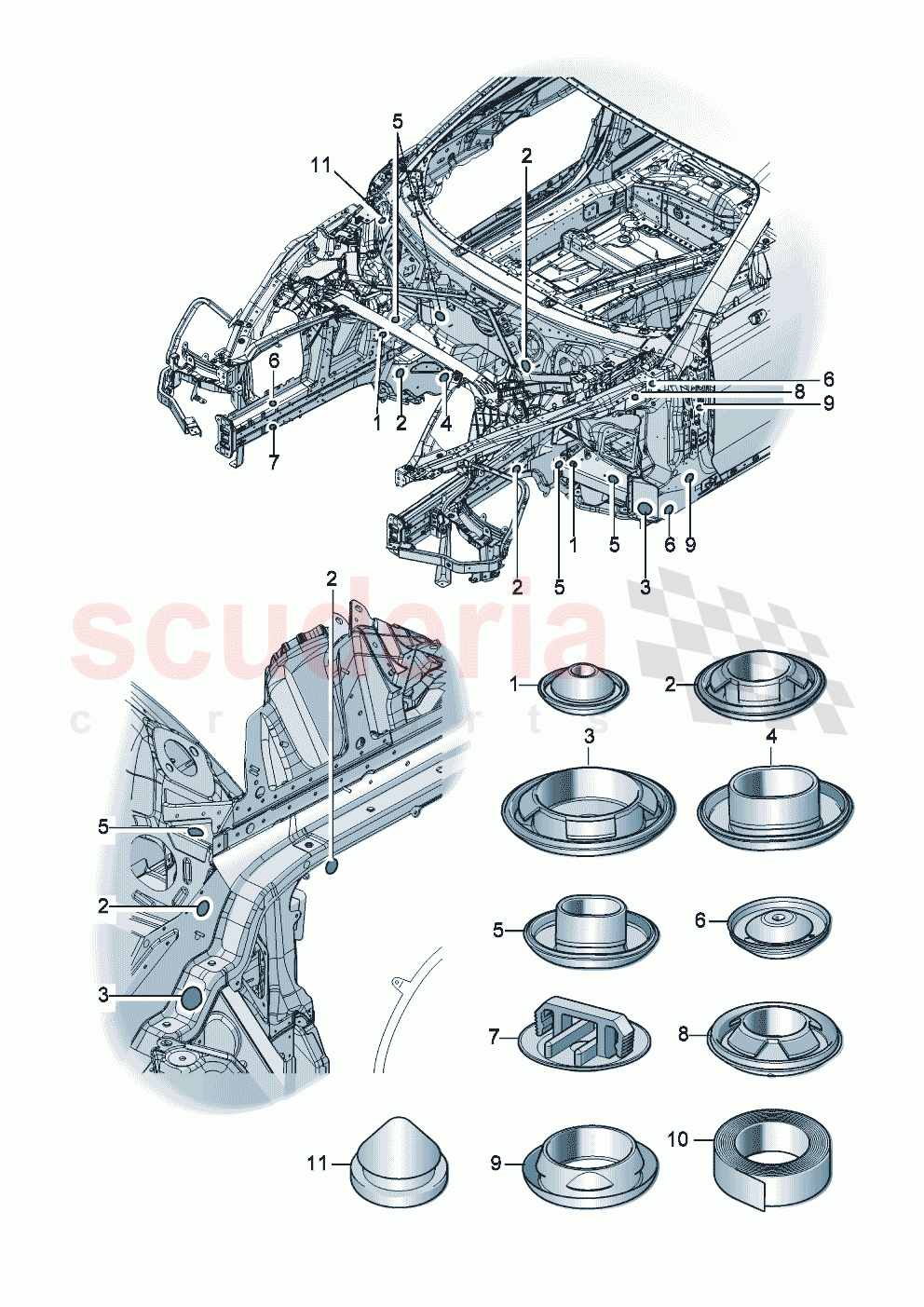 Bungs Bodywork front part of Bentley Bentley New Continental GT (2025-2026)