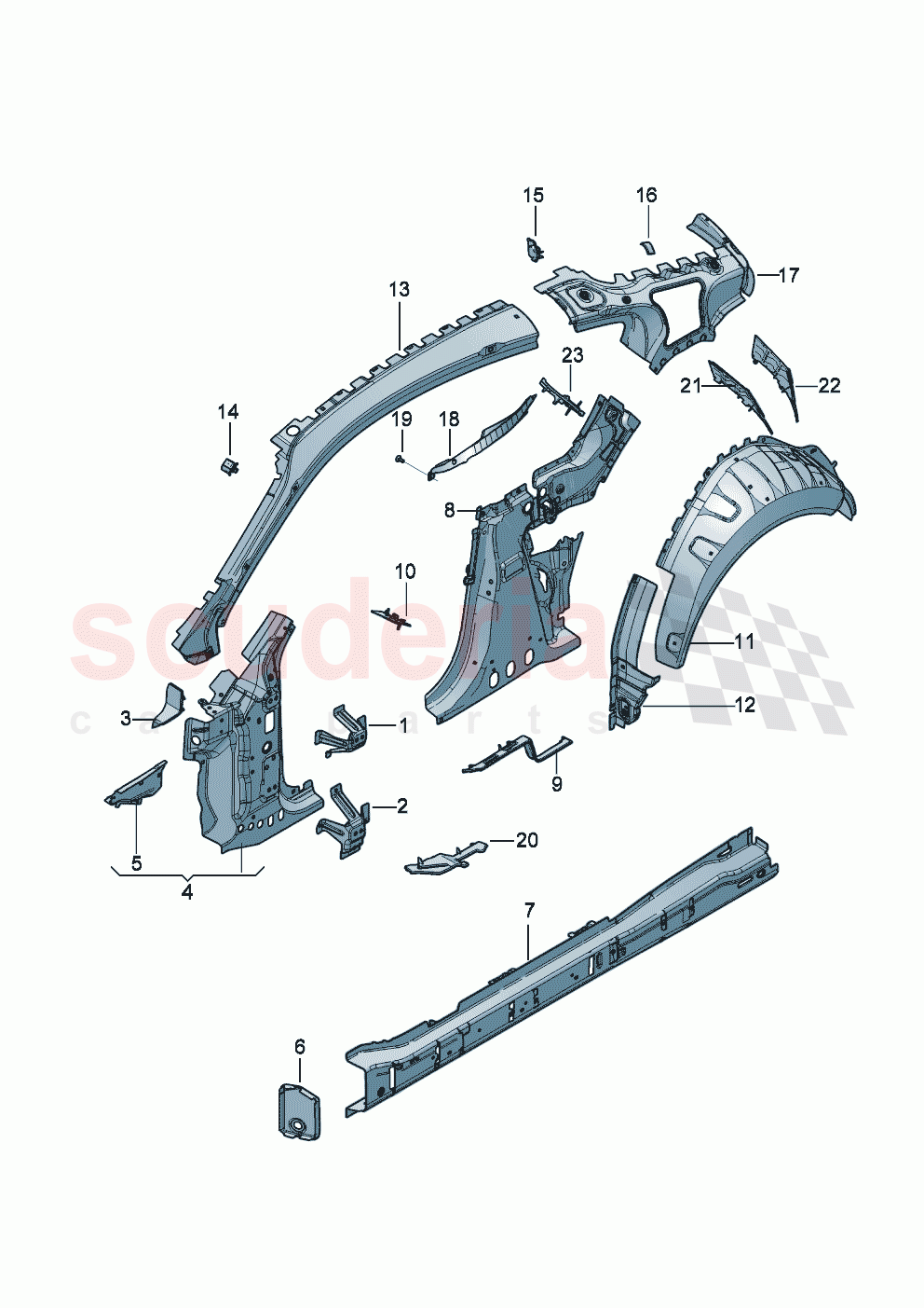 side panel, inner of Bentley Bentley New Continental GT (2025-2026)