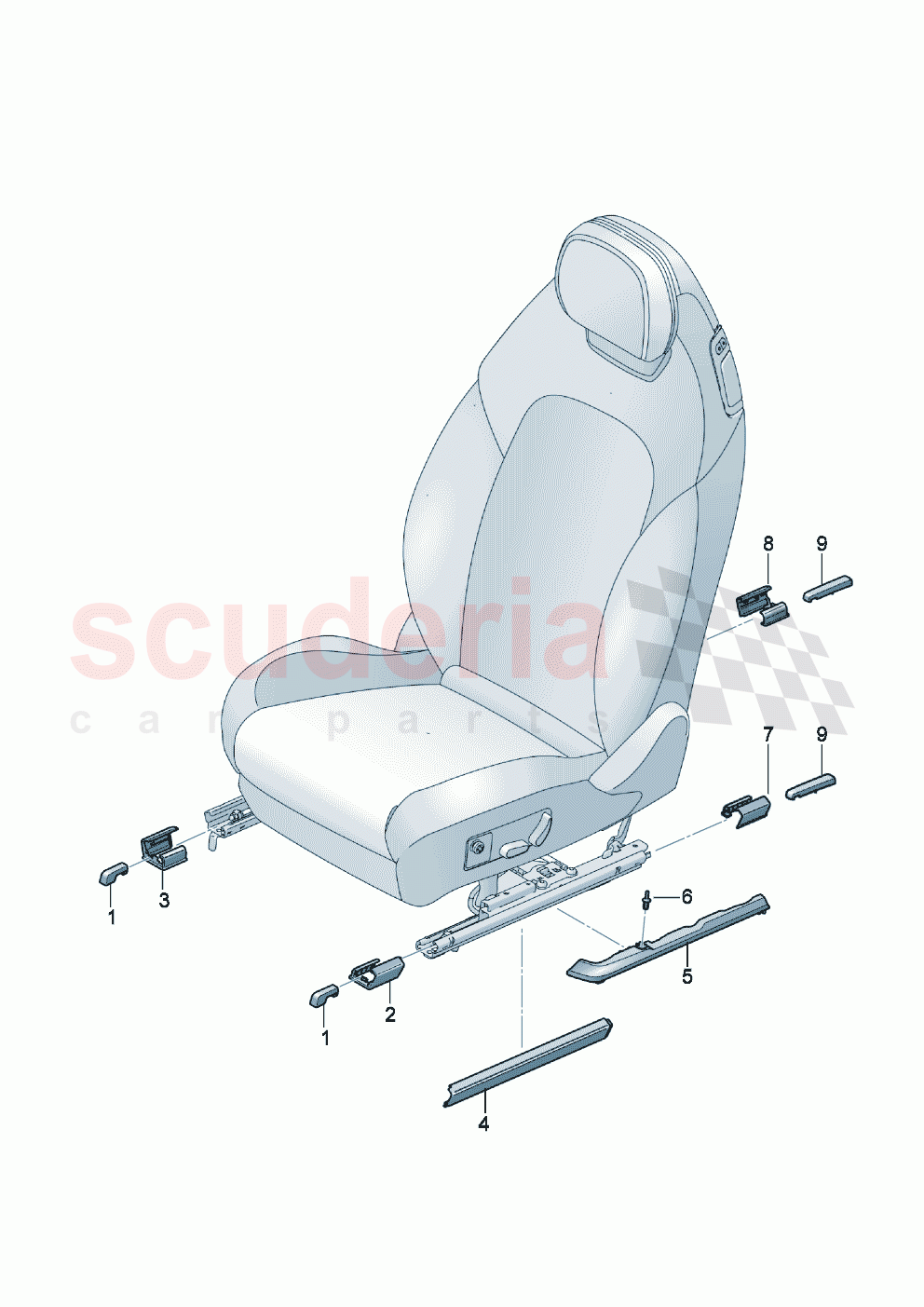 Cover for guide rail of Bentley Bentley New Continental GT (2025-2026)
