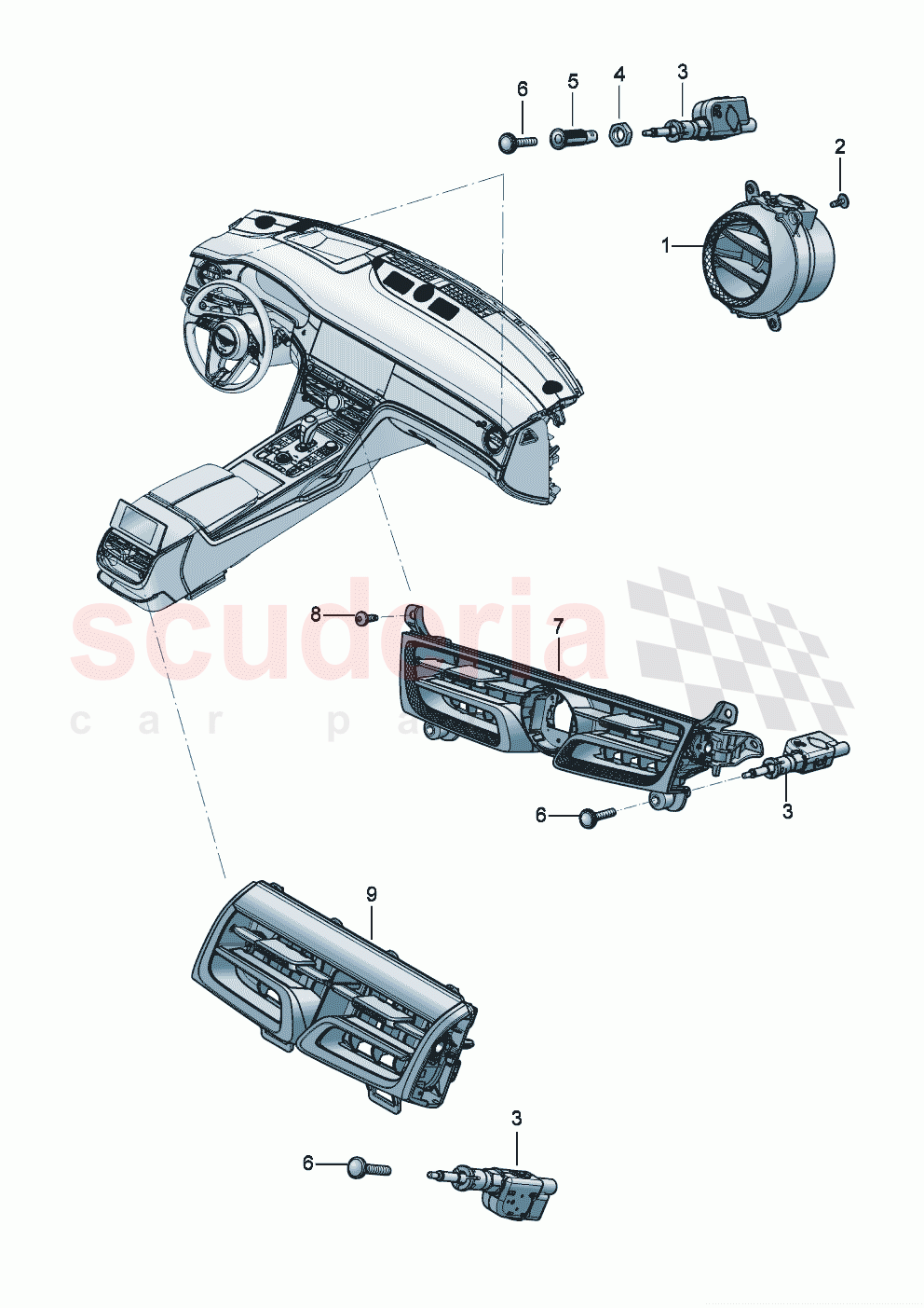 Air vent air regulator of Bentley Bentley New Flying Spur (2025-2026)