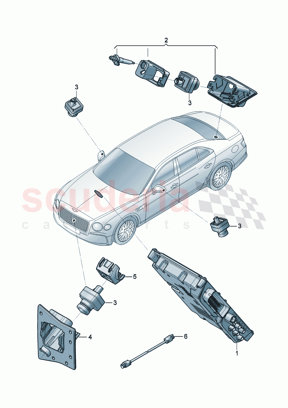 Vehicle environment camera of Bentley Bentley New Flying Spur (2025-2026)