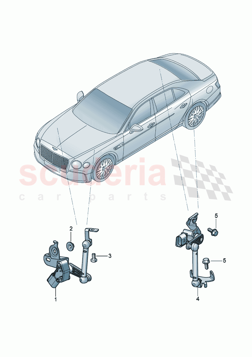Sensor for headlight range control of Bentley Bentley New Flying Spur (2025-2026)