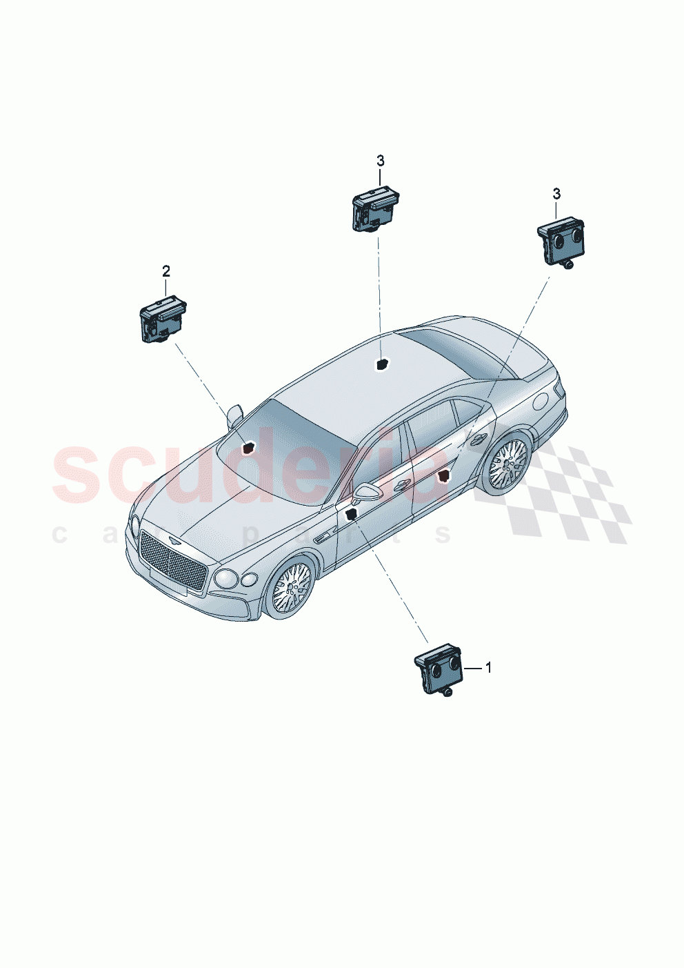 Door control unit of Bentley Bentley New Flying Spur (2025-2026)